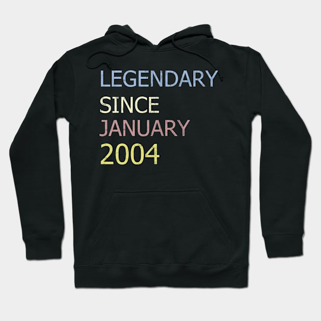 LEGENDARY SINCE JANUARY 2004 Hoodie by BK55